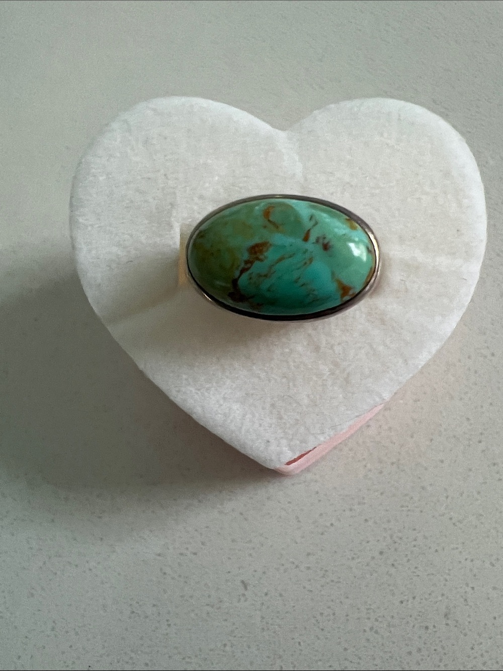 LOFT Mint Green Oval Turquoise-Style Cocktail Ring